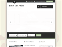 Tablet Screenshot of hotelsanpedro.com